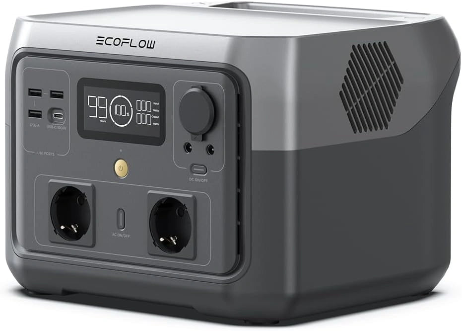 Stacja zasilania ECOFLOW – moc 1000 W, energia 512 Wh, do codziennego zastosowania