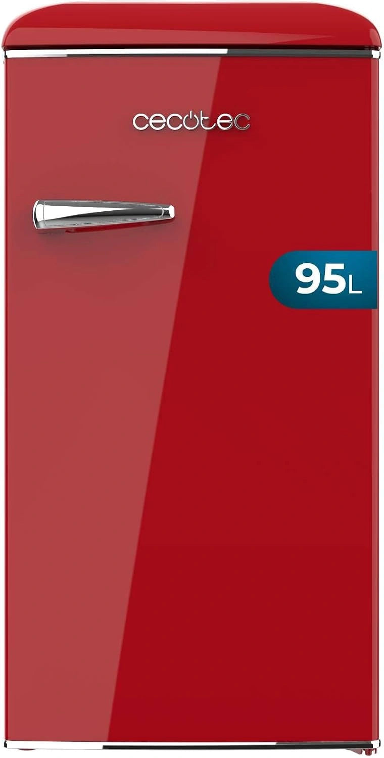 Lodówko-zamrażarka Cecotec – kolor czerwony, pojemność 95 l, do kuchni