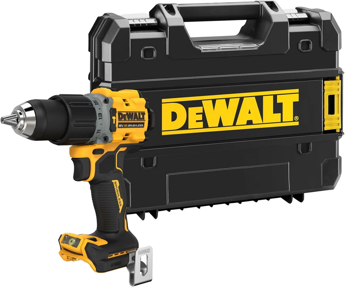 Wiertarko-wkrętarka Dewalt – kolor czarny i żółty, wymiary 8 x 9 x 20 cm, do prac warsztatowych i remontowych