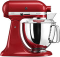 Robot kuchenny KitchenAid – kolor czerwony i biały, pojemność 4,8 l, do codziennego zastosowania