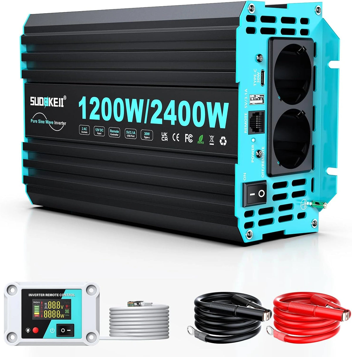 Produkt użytkowy SUDOKEJI – moc 1200 W, napięcie 12 V, do codziennego zastosowania
