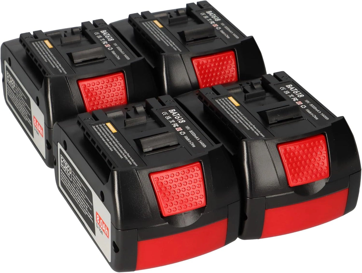 Akumulator – akumulator 8,0 Ah, energia 144 Wh, napięcie 18 V, do zgodnych urządzeń lub pojazdów