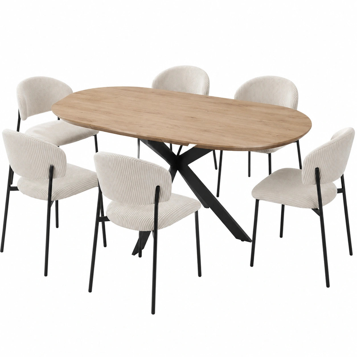 table-ronde-extensible-avec-chaises-en-velours-cotele-ideale-pour-salle-a-manger-twonkf8230ri