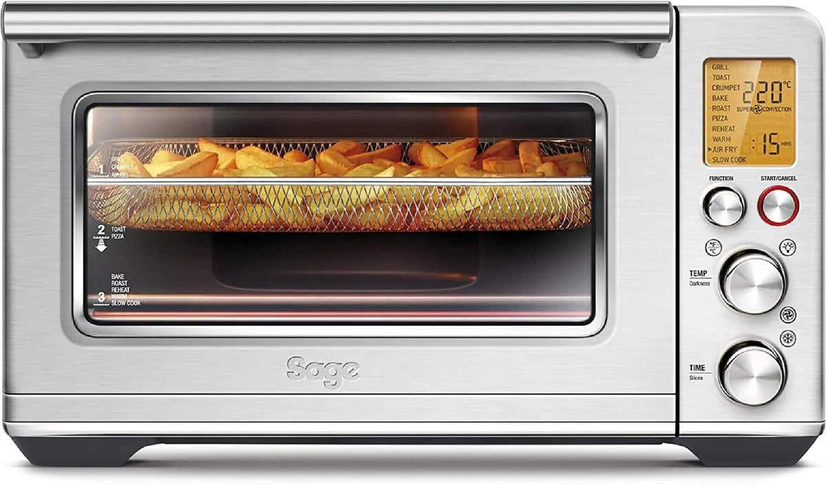 Frytkownica beztłuszczowa Sage – funkcja grilla, stal nierdzewna, do przygotowywania potraw