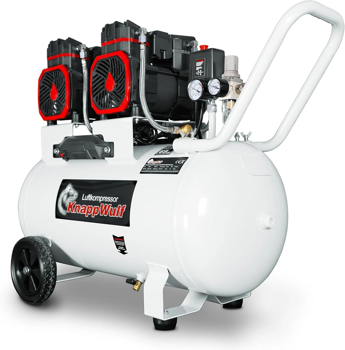 Kompresor KnappWulf – moc 3000 W, pojemność 70 l, napięcie 230 V, do codziennego zastosowania