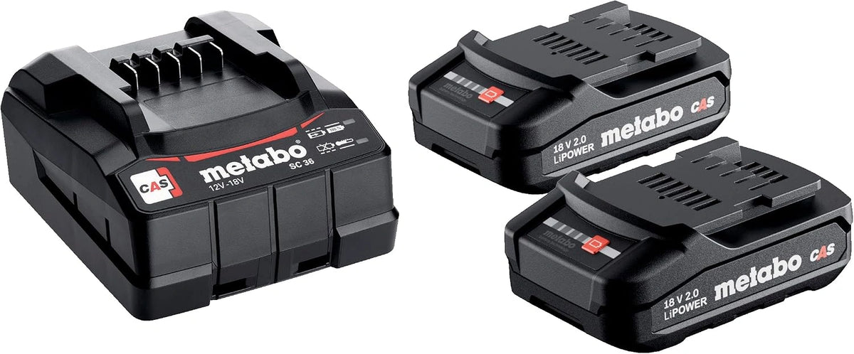 Akumulator metabo – akumulator 2,0 Ah, napięcie 18 V, do zgodnych urządzeń lub pojazdów
