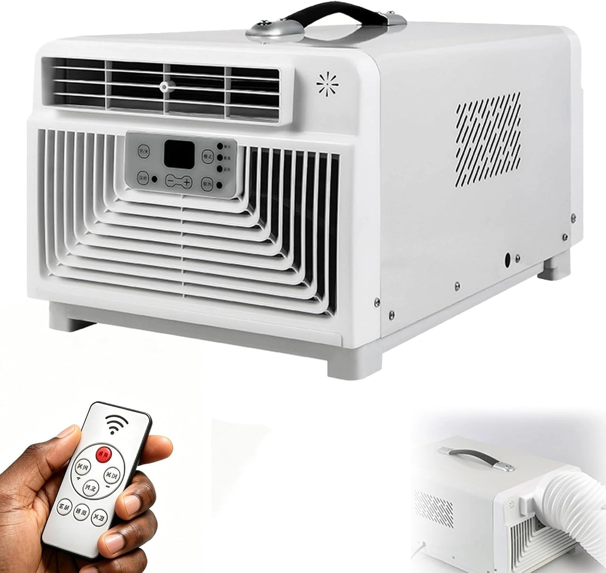 Klimatyzator – sterowanie pilotem, konstrukcja 4 w 1, wydajność 3400 BTU, moc 300 W, do pomieszczeń domowych