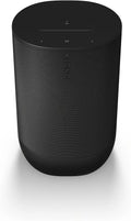 Sprzęt audio Sonos – konstrukcja bezprzewodowa, łączność Wi-Fi, kolor czarny, do codziennego zastosowania