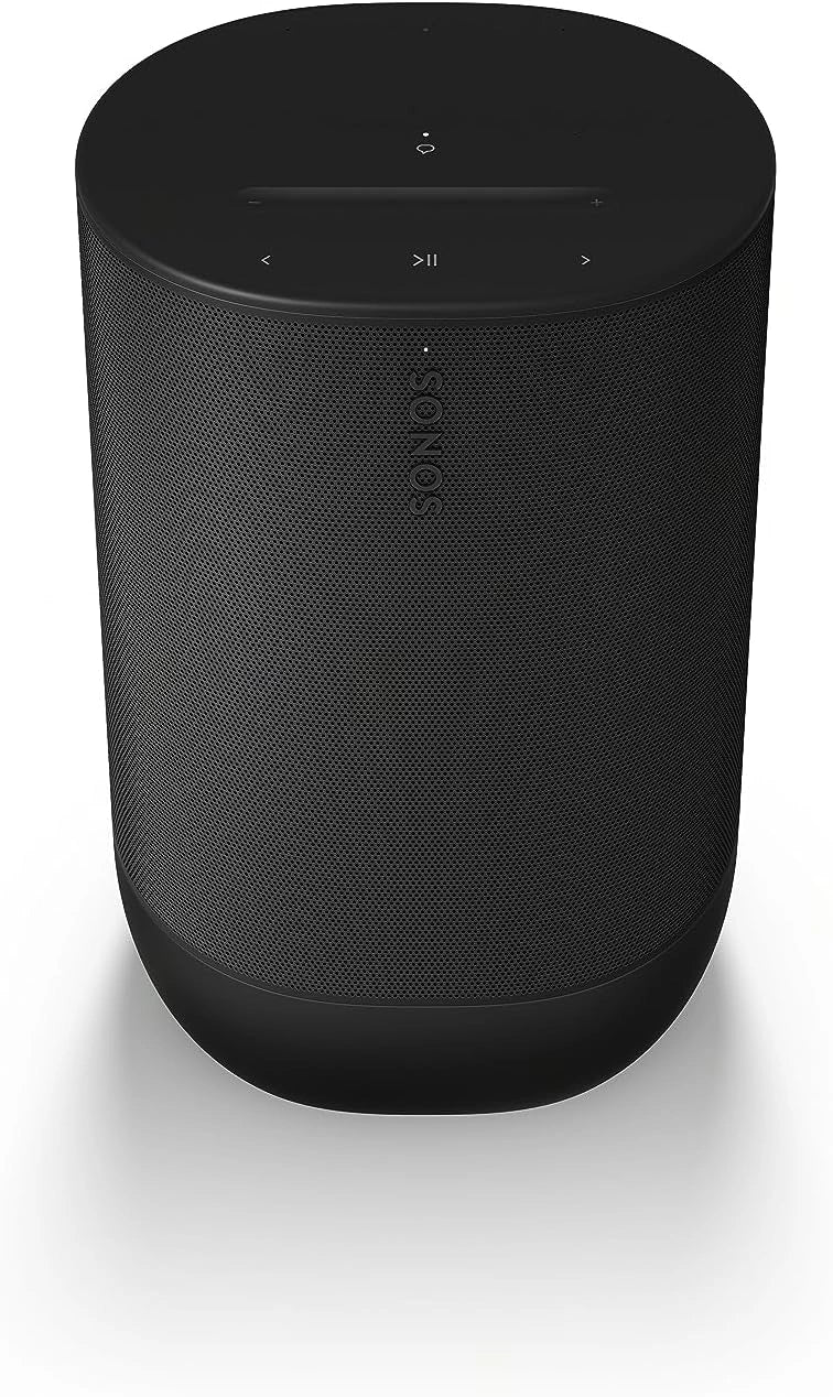 Sprzęt audio Sonos – konstrukcja bezprzewodowa, łączność Wi-Fi, kolor czarny, do codziennego zastosowania