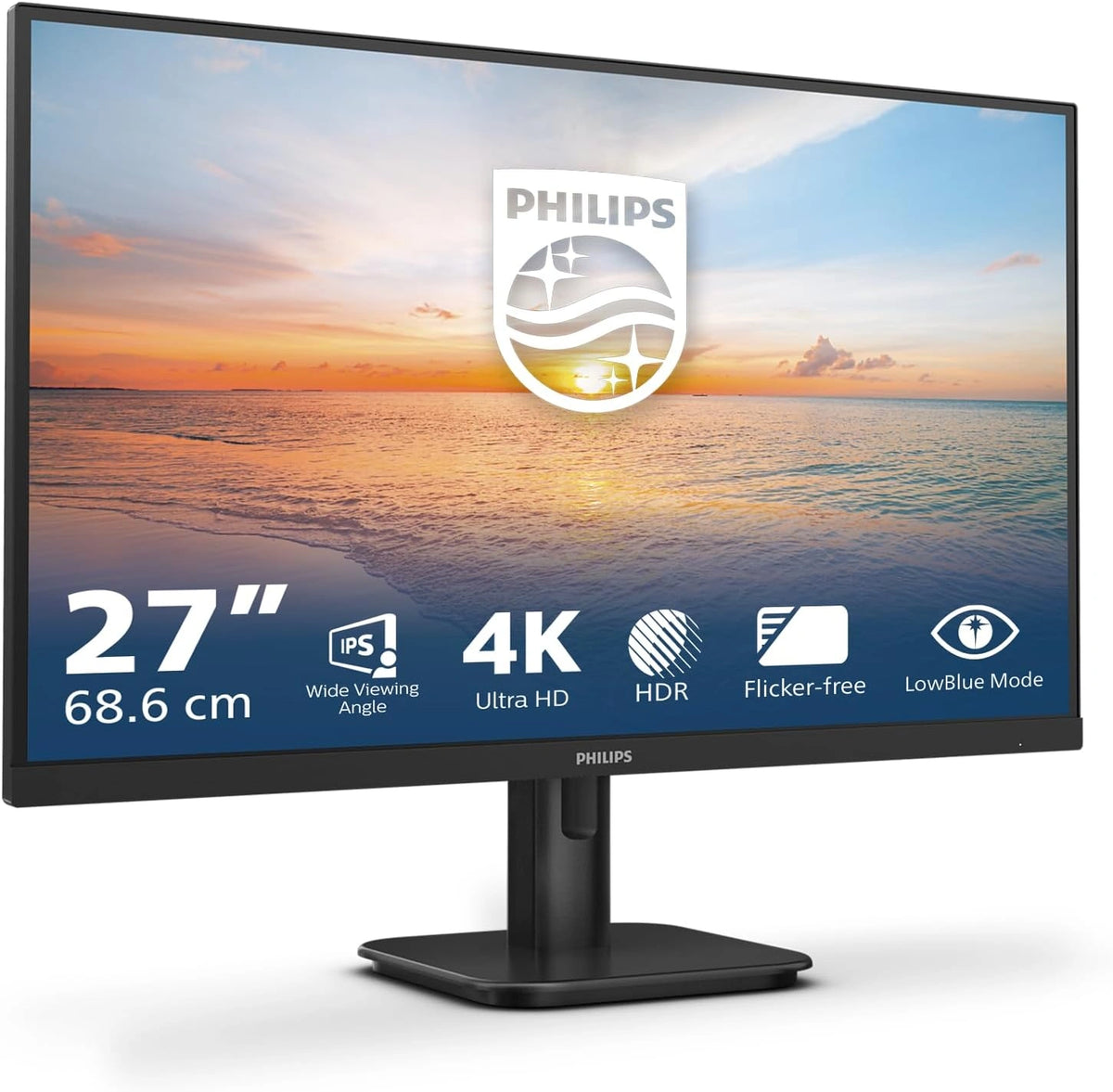Monitor Philips 27E1N1800A – kolor czarny, do codziennego zastosowania
