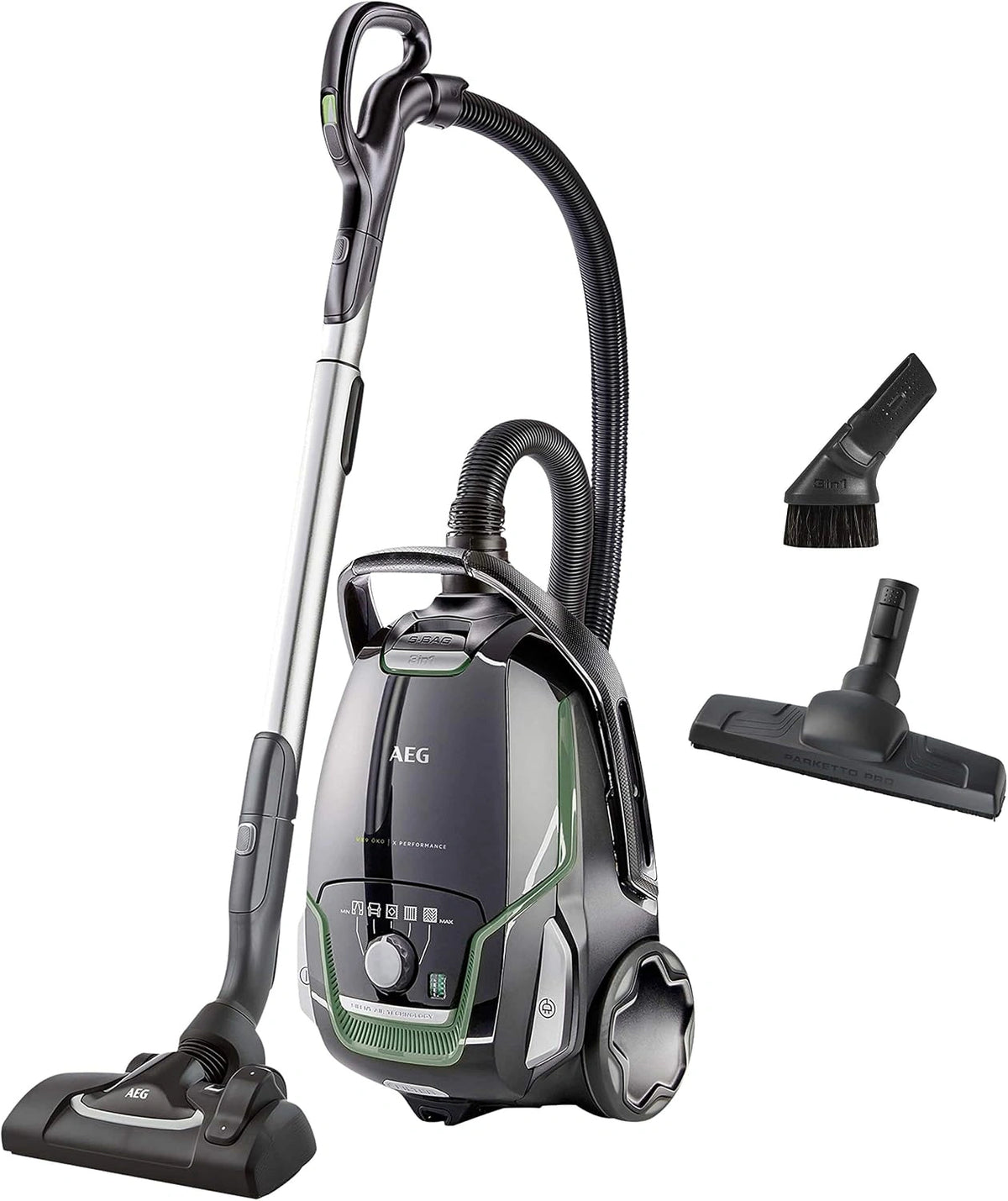 Odkurzacz Aeg Vx9-2-Öko – kolor czarny, moc 700 W, do pielęgnacji podłóg